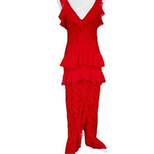 Sexy yet elegant red lace dress- Size 2